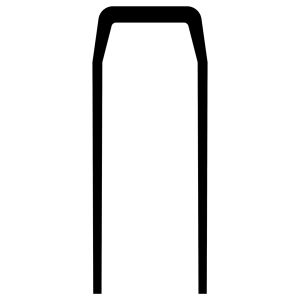 Front fork, black aluminium, without axle, 60 mm width, 146 mm height, 20 dg angle, 12 mm axle hole, 4 side holes